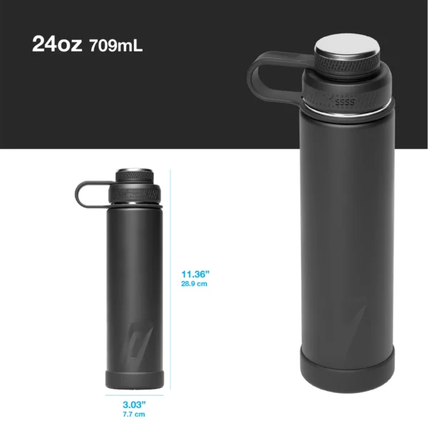 The Flask – 12oz Bottle with Removable Shot Glass - Image 2